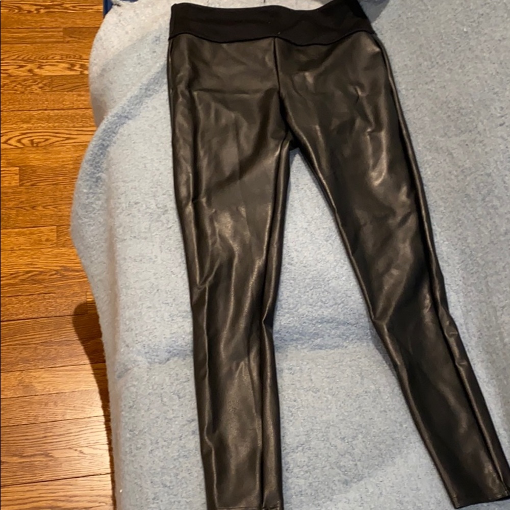 Spanx assets faux leather legging